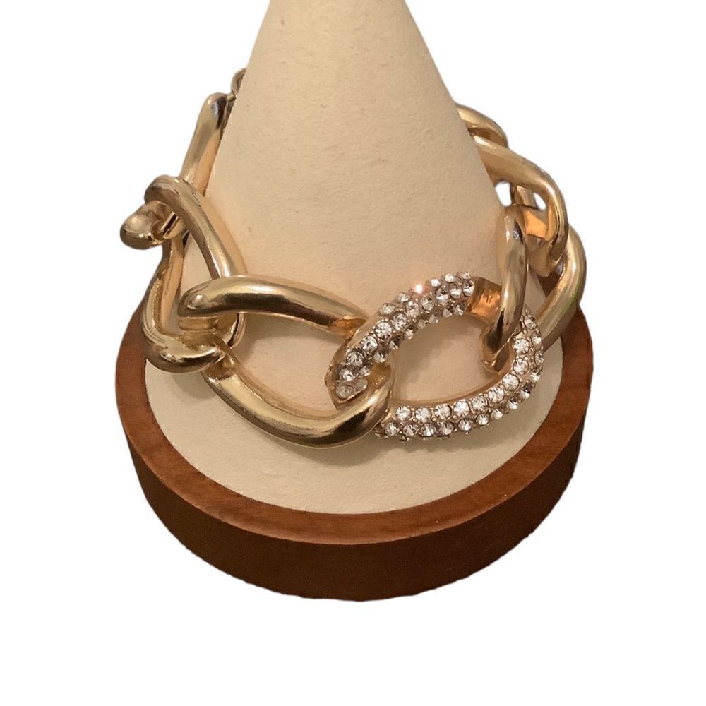 Daisy Fuentes gold chain bracelet NWOT